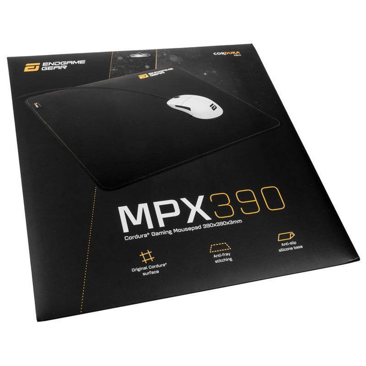 MPX-390 High-End Cordura Gaming Mousepad - 39x39cm - Black - Begrip