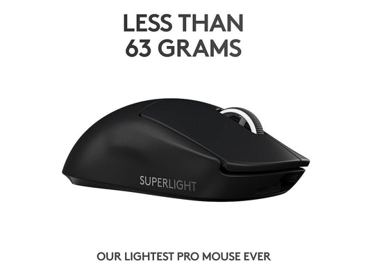 Logitech PRO X SUPERLIGHT trådlös Gaming mus svart - Begrip